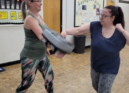 Our first free self-defence course for women & girls